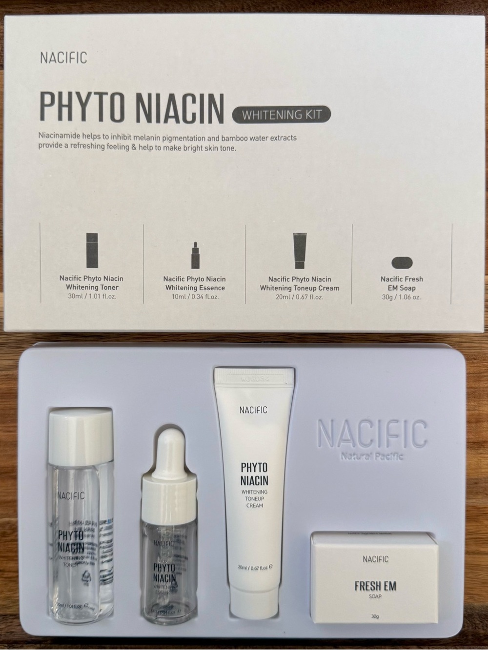 nacific photo nyacin whitening kit